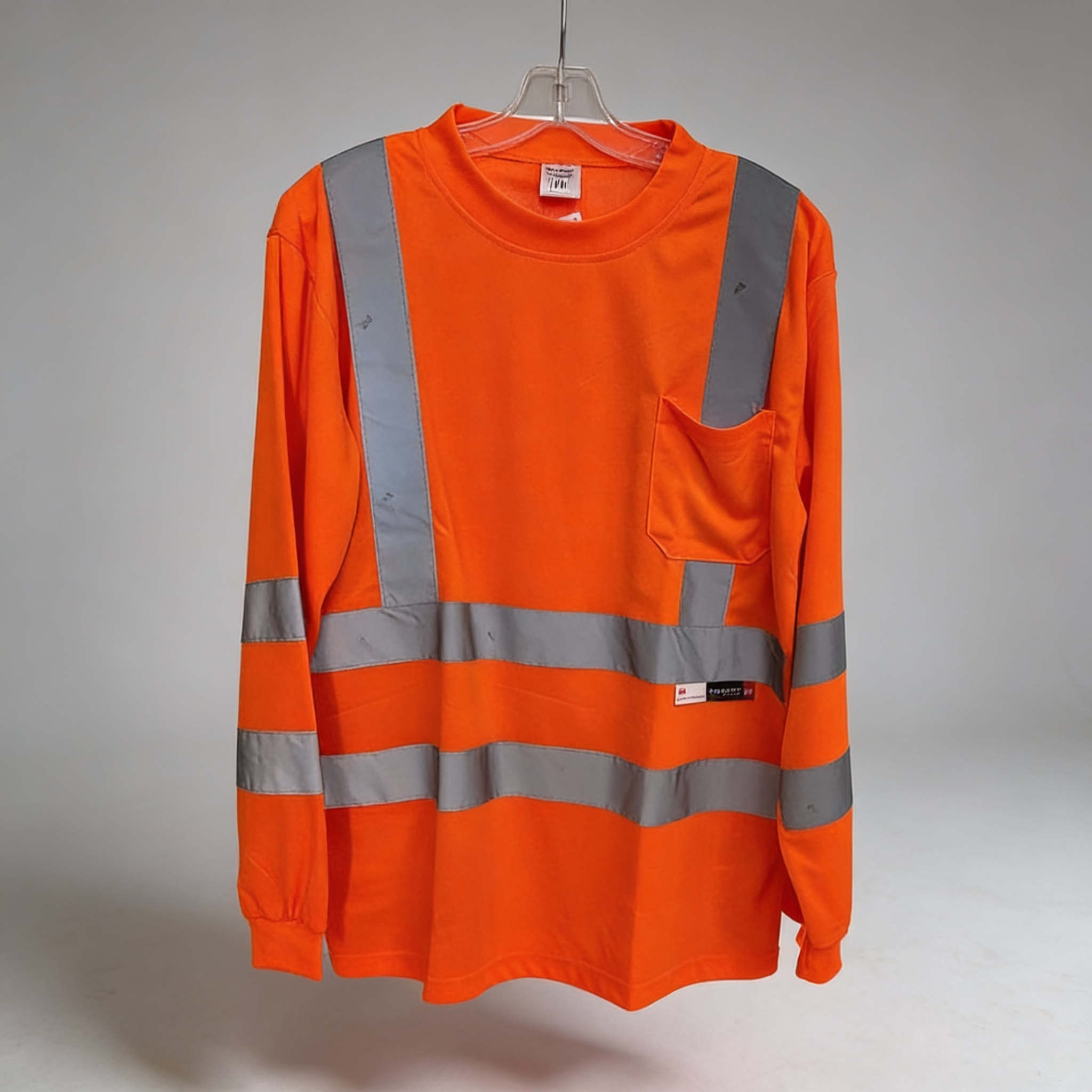 HIGH VISIBILITY LONG SLEEVE TSHIRT/REFLECTIVE TAPE